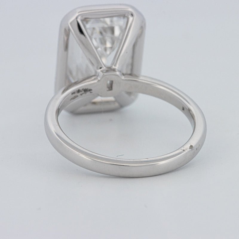 7.12 CT Bezel Setted Emerald Cut Solitaire (LG) - ZIZOV DIAMONDS