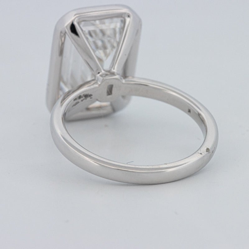 7.12 CT Bezel Setted Emerald Cut Solitaire (LG) - ZIZOV DIAMONDS