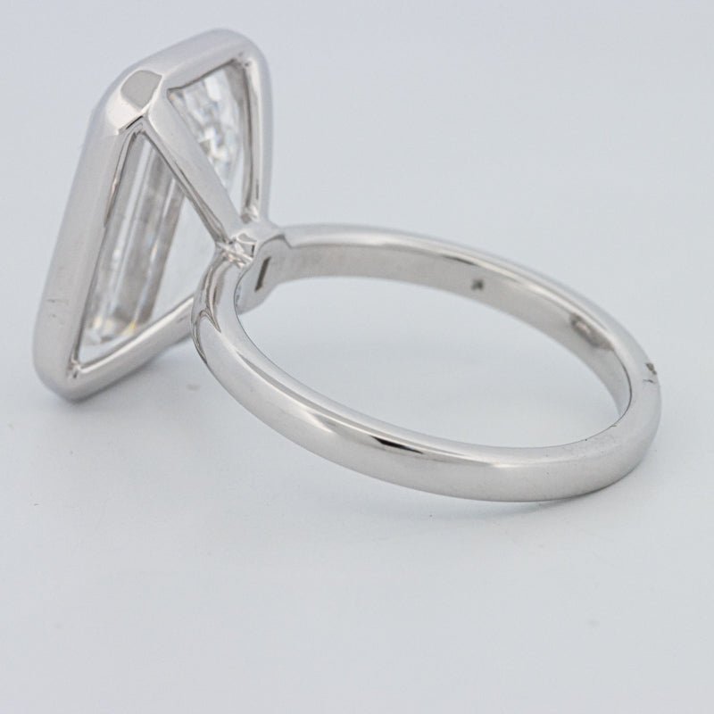 7.12 CT Bezel Setted Emerald Cut Solitaire (LG) - ZIZOV DIAMONDS