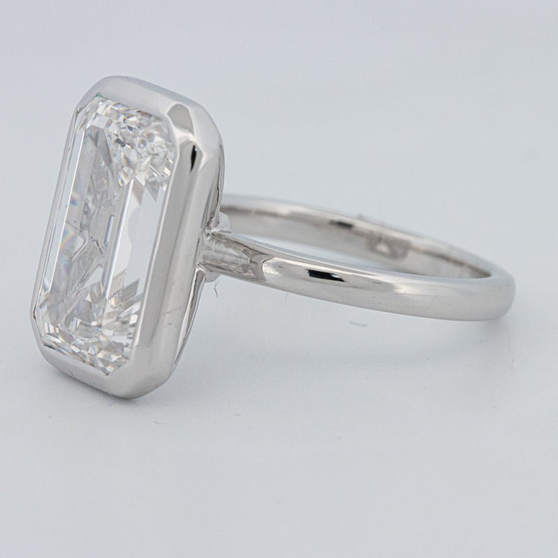 7.12 CT Bezel Setted Emerald Cut Solitaire (LG) - ZIZOV DIAMONDS