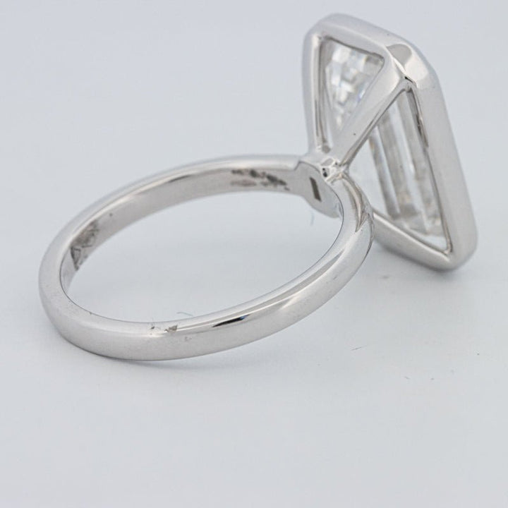 7.12 CT Bezel Setted Emerald Cut Solitaire (LG) - ZIZOV DIAMONDS