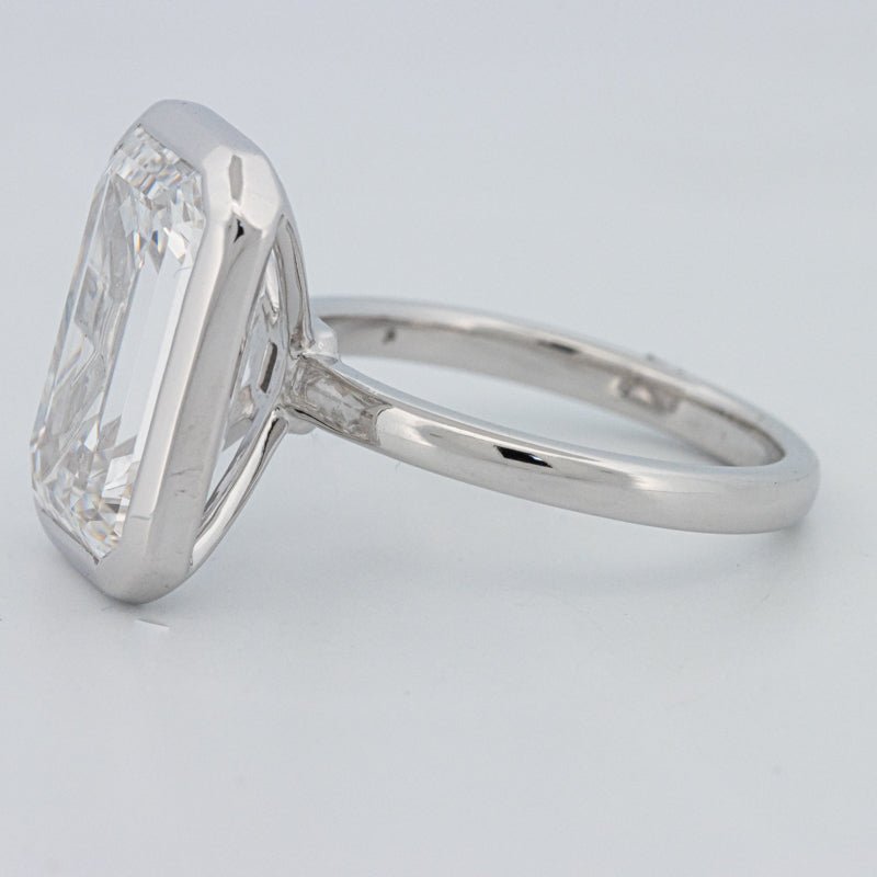 7.12 CT Bezel Setted Emerald Cut Solitaire (LG) - ZIZOV DIAMONDS