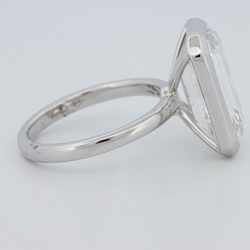 7.12 CT Bezel Setted Emerald Cut Solitaire (LG) - ZIZOV DIAMONDS