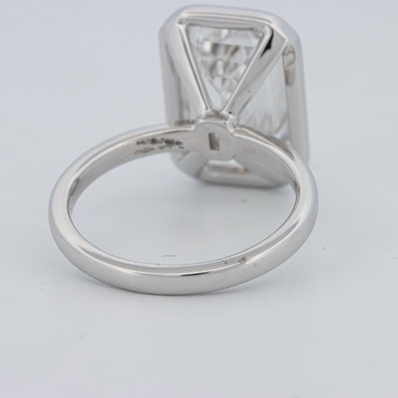 7.12 CT Bezel Setted Emerald Cut Solitaire (LG) - ZIZOV DIAMONDS