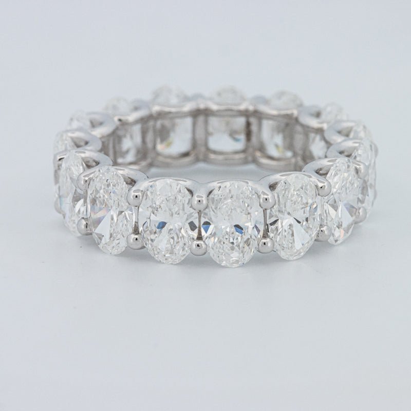 7.75 CT Full Oval Eternity Ring (LG) - ZIZOV DIAMONDS