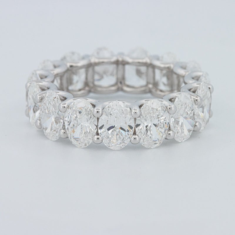 7.75 CT Full Oval Eternity Ring (LG) - ZIZOV DIAMONDS