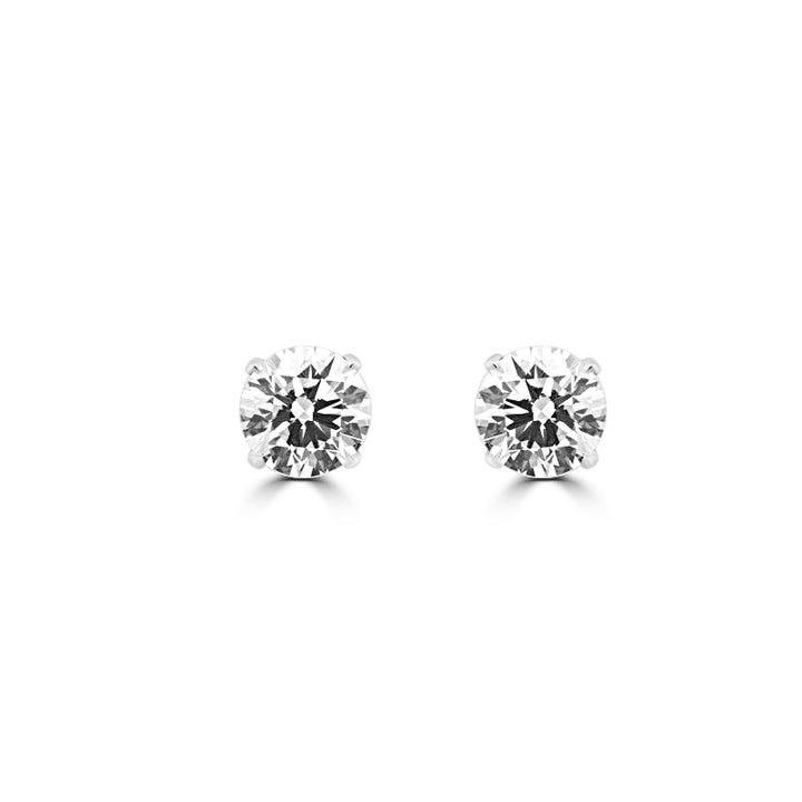1.50 / 1.50 CT Classic Four Prongs Round Studs (LG)