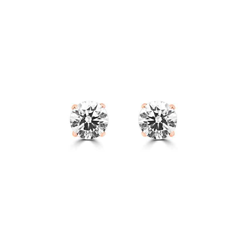 1.50 / 1.50 CT Classic Four Prongs Round Studs (LG)