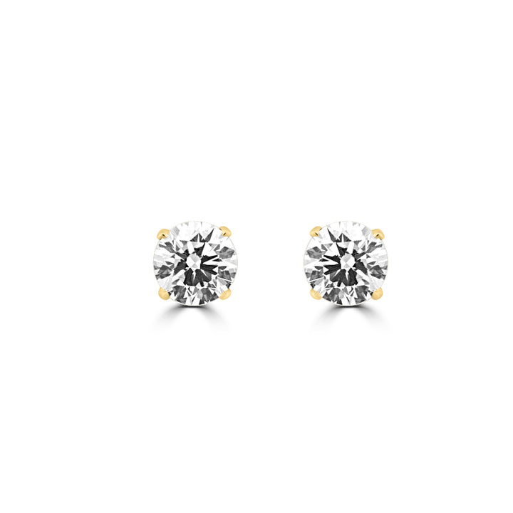 1.50 / 1.50 CT Classic Four Prongs Round Studs (LG)
