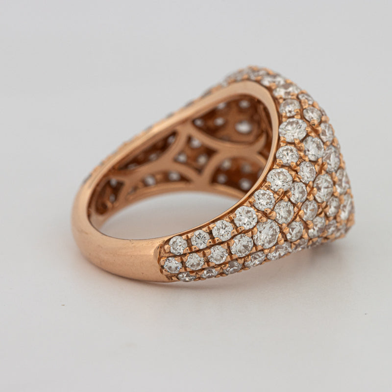 Full Diamond Signet Ring