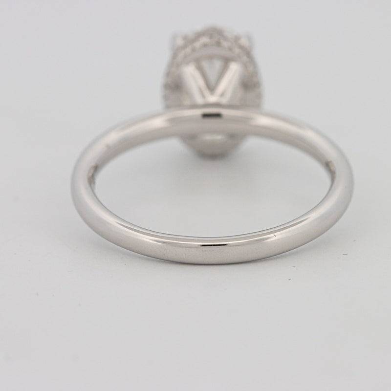 Oval Cut Under-Halo Solitaire (LG)