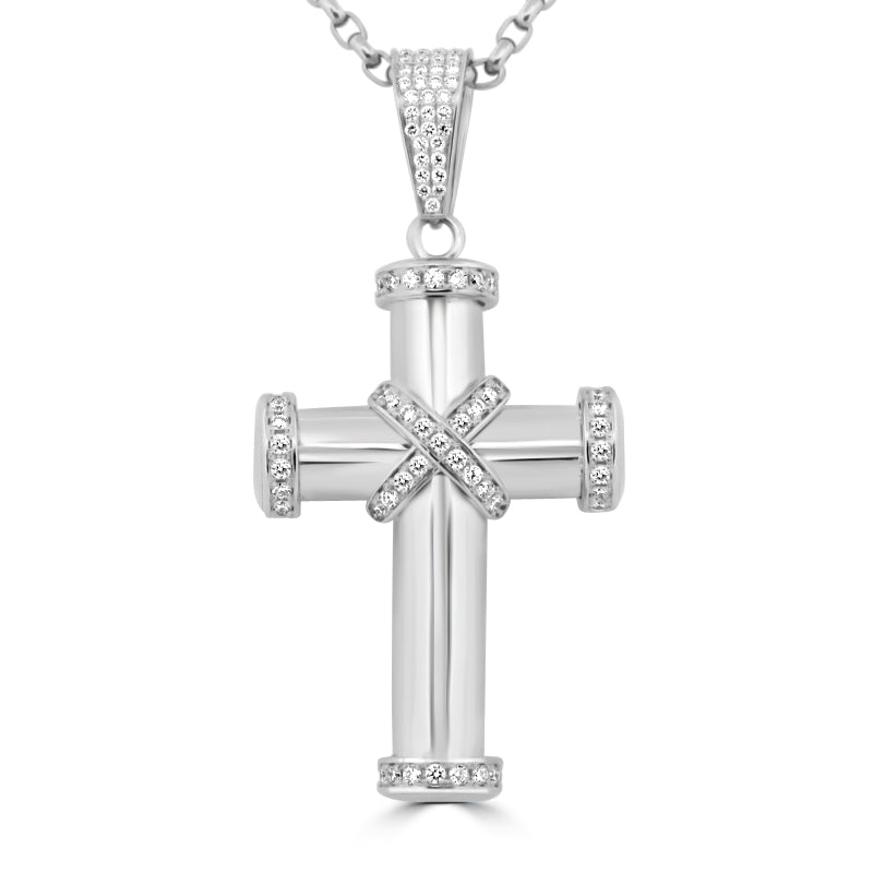 XL Diamond Cross Pendant (LG)