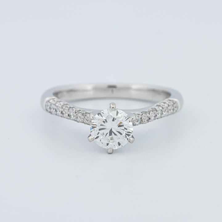 Round Cut Pavé Solitaire (LG)