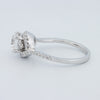 Round Cut Twist Band Pavé Solitaire (LG)