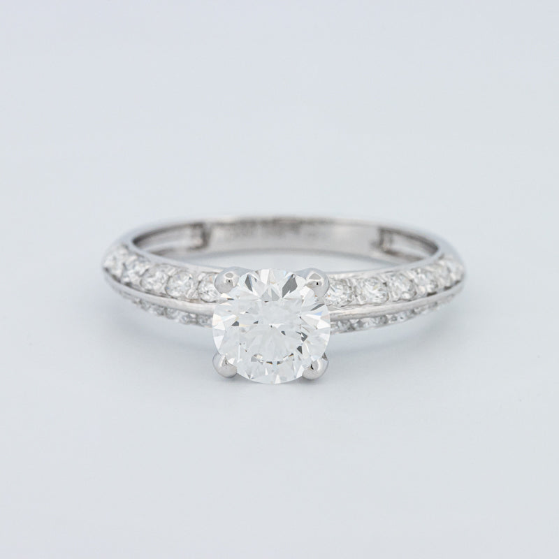 Round Cut Pavé Solitaire (LG)