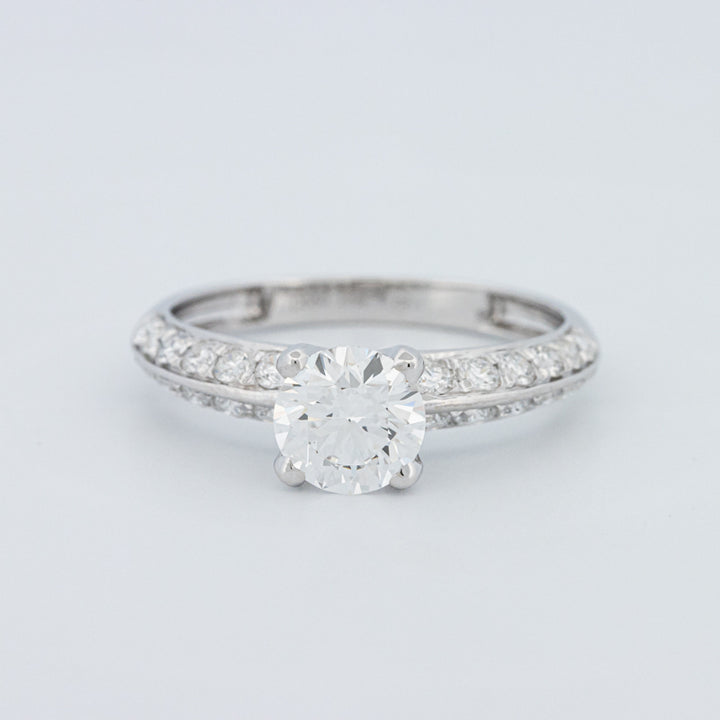 Round Cut Pavé Solitaire (LG)