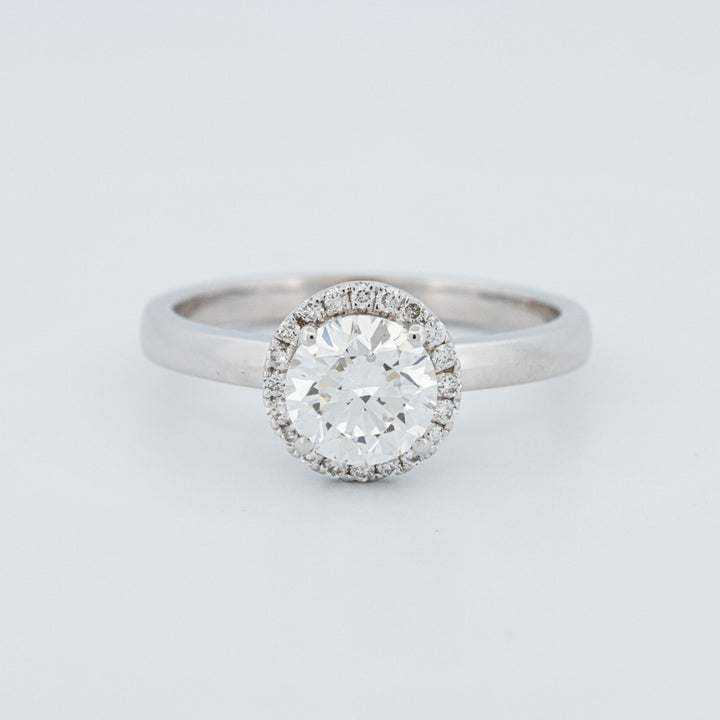 Round Cut Halo Solitaire (LG)