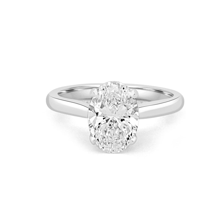 "Finese" Oval Cut Underhalo Solitaire (LG)