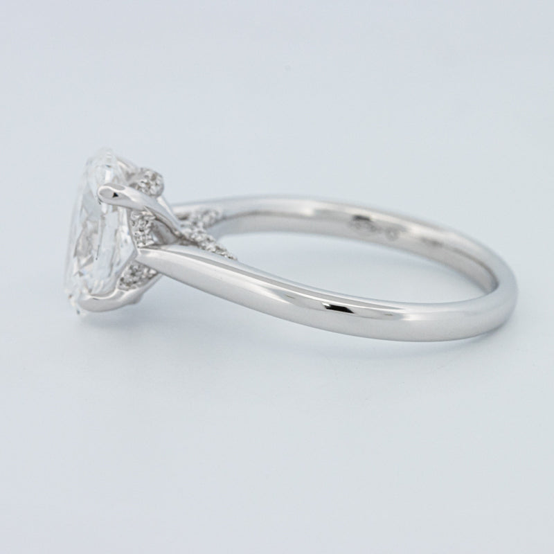 "Finese" Oval Cut Underhalo Solitaire (LG)