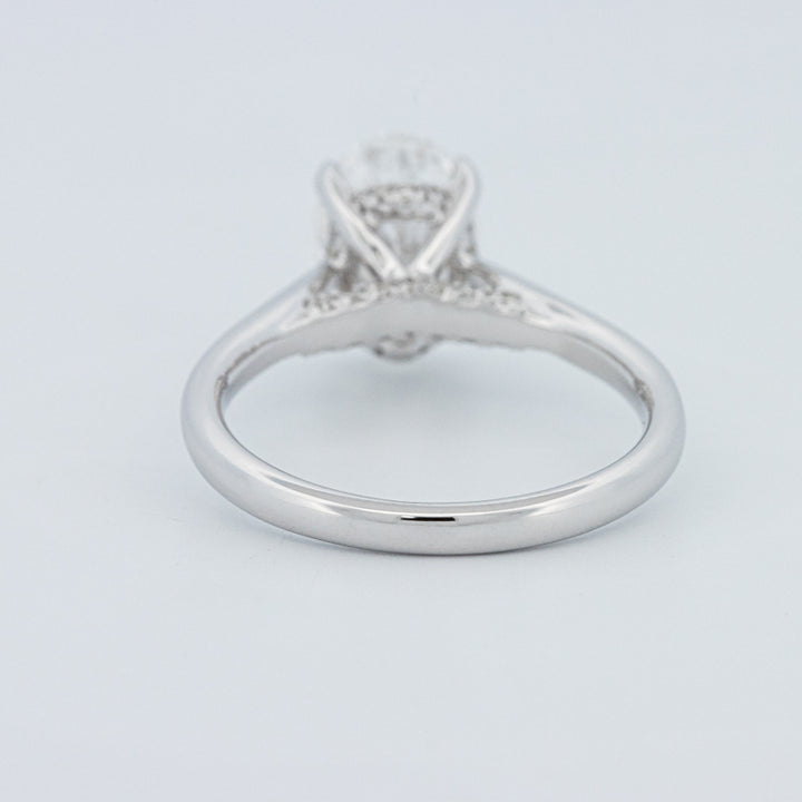 "Finese" Oval Cut Underhalo Solitaire (LG)