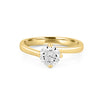 Round Cut Twist Band Solitaire (LG)