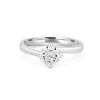 Round Cut Twist Band Solitaire (LG)