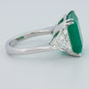 7 CT Green Emerald Trilogy Ring (LG)