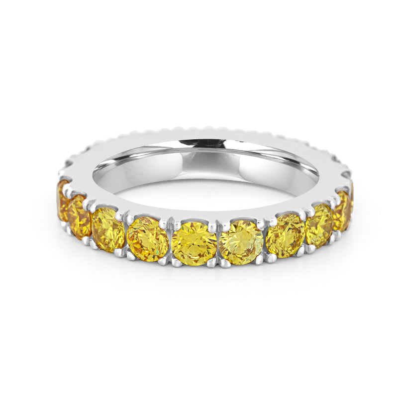 Full Yellow Diamonds Eternity Ring (LG)