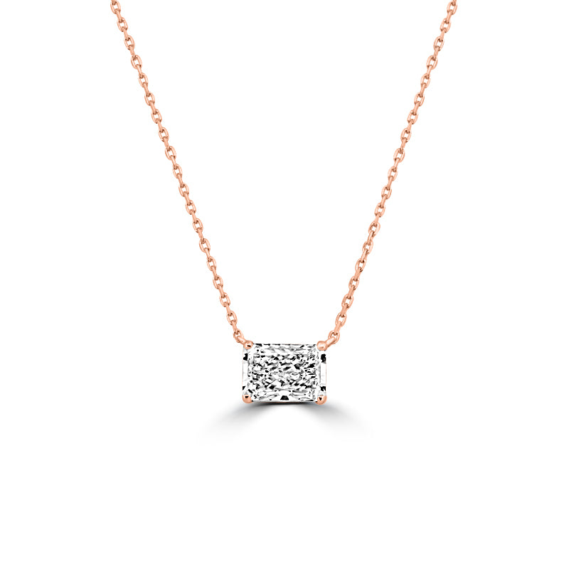 Pendentif Classique Taille Radiant 2.49 CT (LG)