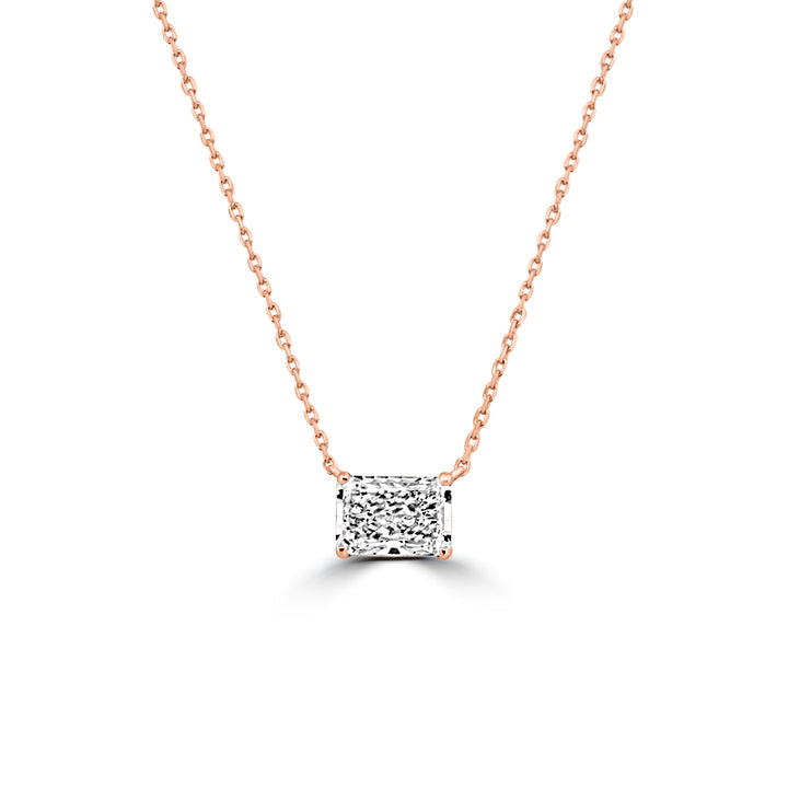 Pendentif Classique Taille Radiant 2.49 CT (LG)