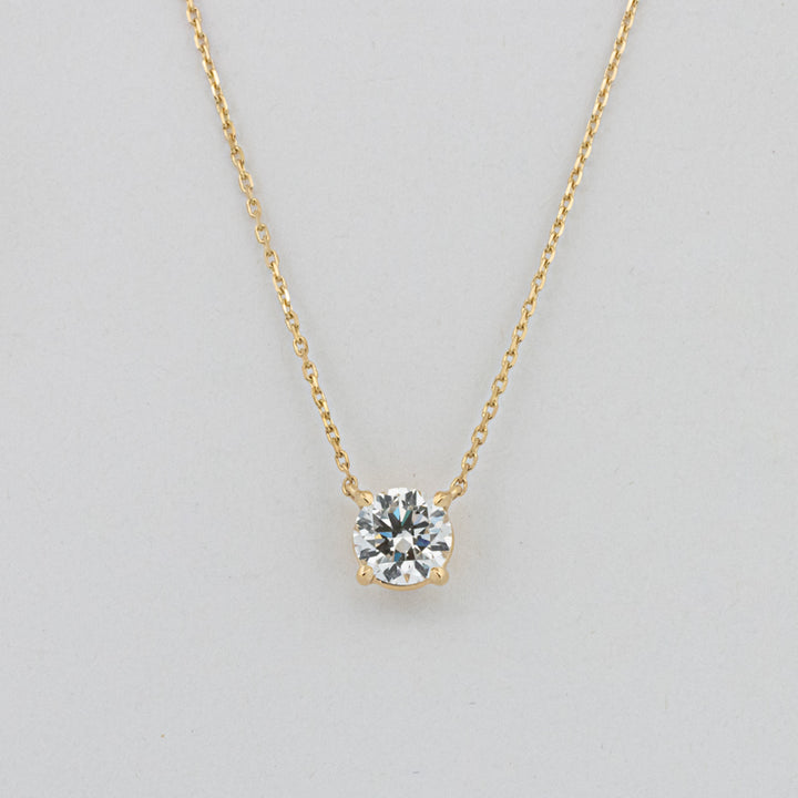 Pendentif Classique Rond 3.50 CT (LG)