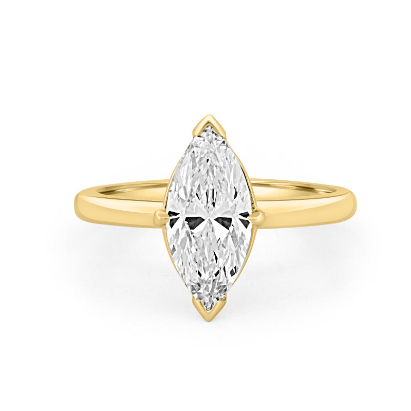 Anel Solitário Clássico Corte Marquise 1.59 CT (LG)