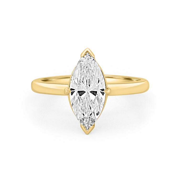 Anel Solitário Clássico Corte Marquise 1.59 CT (LG)