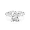 3.51 CT Cushion Cut Under-Halo Solitaire Ring (LG)