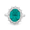 Anillo Ovalado Paraiba de 7.11 CT