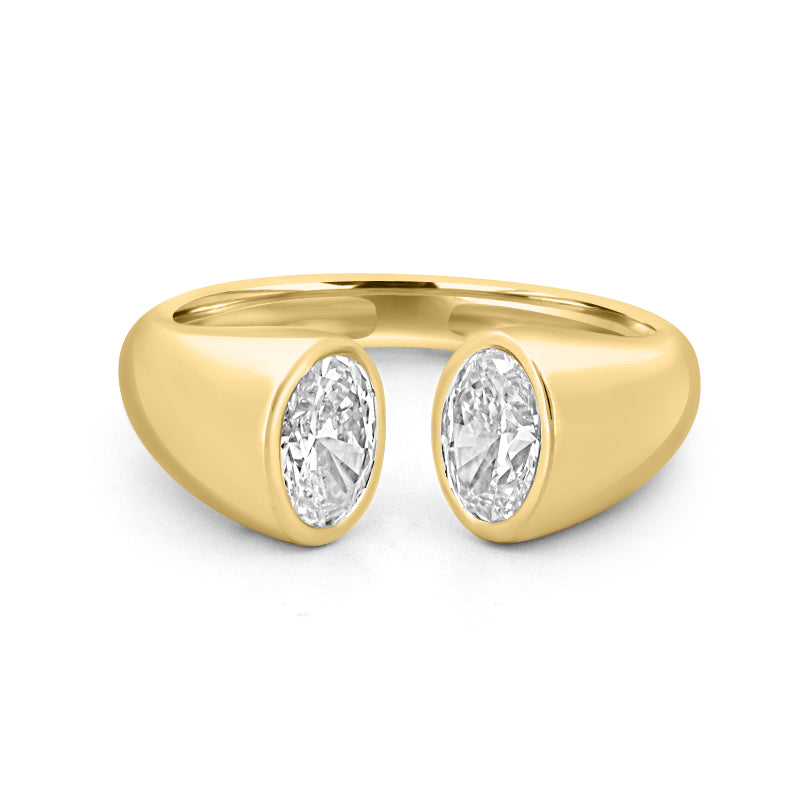 Bague Réflexion Ovale Chunky (LG)