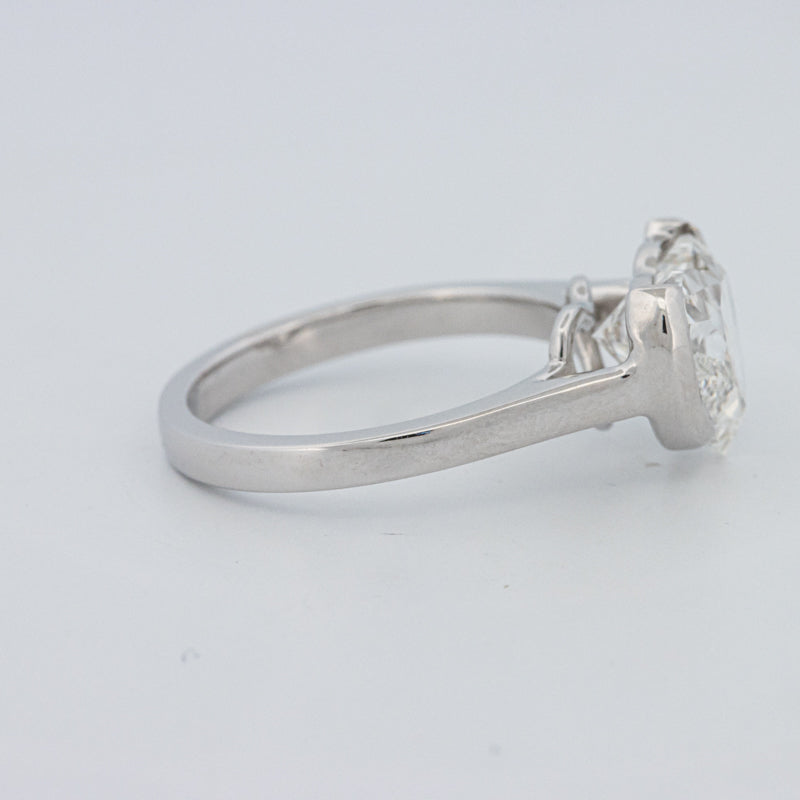 Anel de Mindinho em Forma de Coração 2 CT (LG)