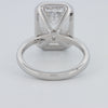 Solitário de 7.12 CT com Esmeralda Corte Bezel Setted (LG)