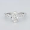 2 CT Ovaal Geslepen Under-Halo Pavé Solitaire (LG)