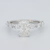 2 CT Radiant Cut Under-Halo pavé Solitaire (LG)
