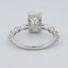2 CT Radiant Cut Under-Halo pavé Solitaire (LG)