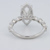3 CT Marquise Cut Under-Halo Pavé Solitaire (LG)