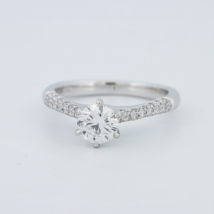 Round Cut Pavé Solitaire (LG)