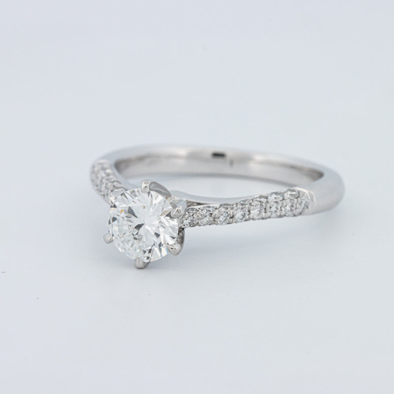 Round Cut Pavé Solitaire (LG)