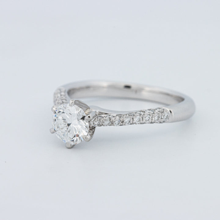 Round Cut Pavé Solitaire (LG)