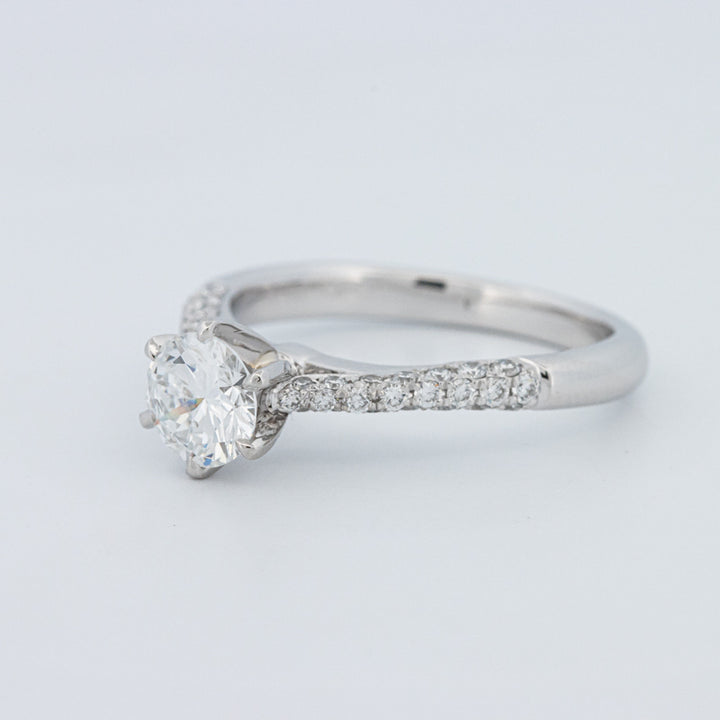 Round Cut Pavé Solitaire (LG)