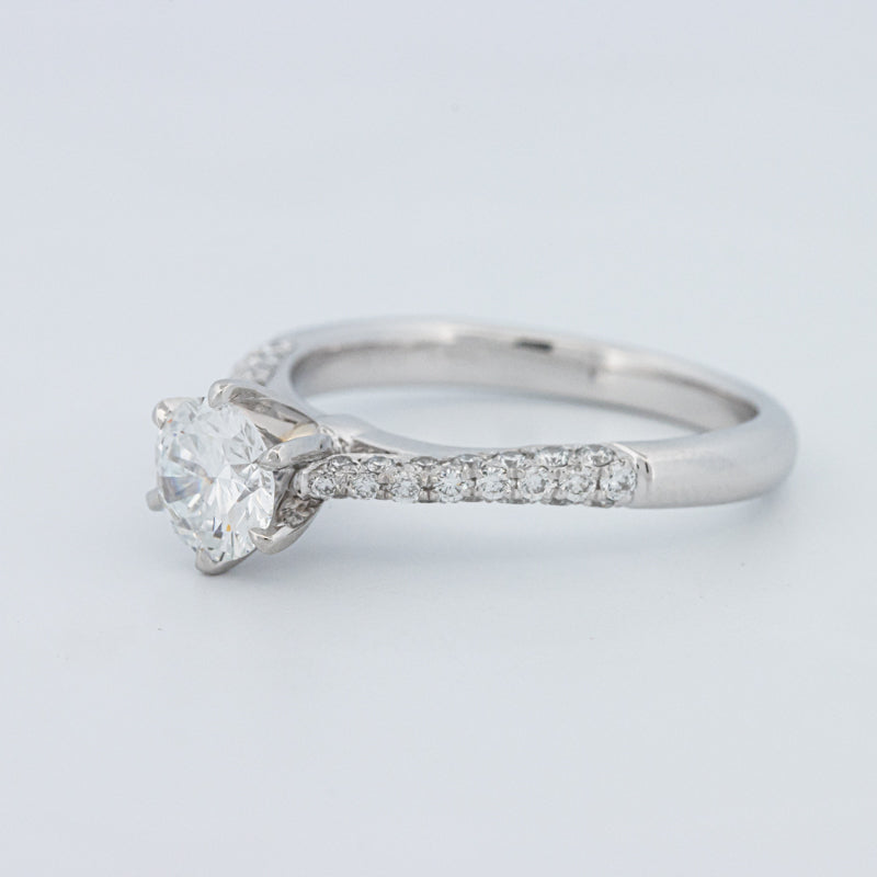 Round Cut Pavé Solitaire (LG)