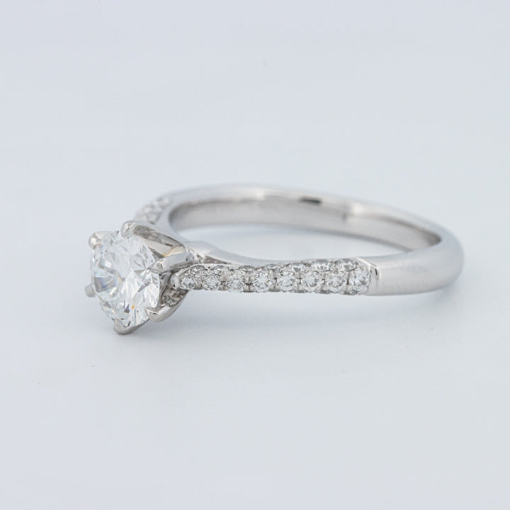 Round Cut Pavé Solitaire (LG)