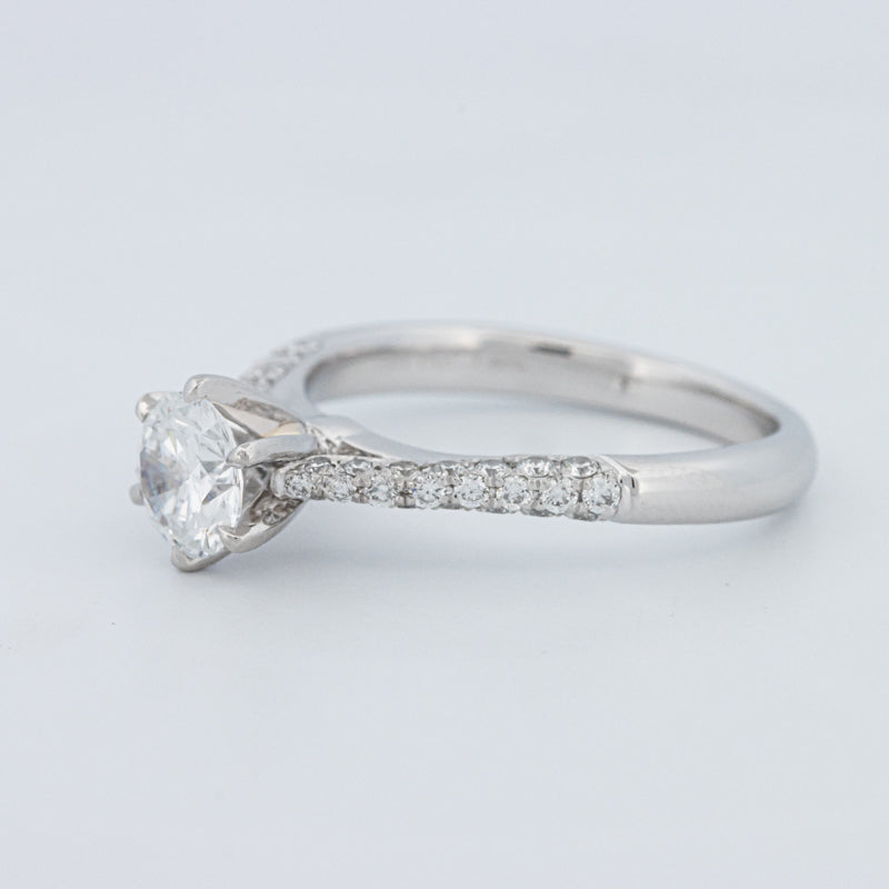 Round Cut Pavé Solitaire (LG)