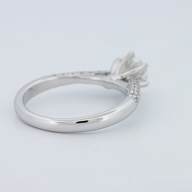 Round Cut Pavé Solitaire (LG)